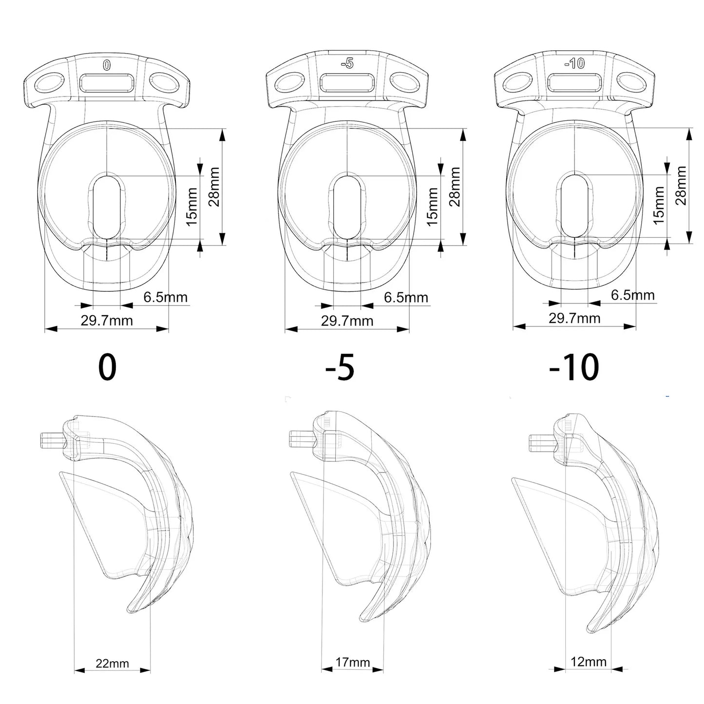 Realistic Vagina Chastity Cage Negative Cock Cage with 4 Size Rings Sissy Love Lock Mini BDSM Penis Abstinence Adults Sex Toys