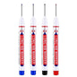 4Pcs/Set 20mm Deep Hole Long Nib Head Markers For Metal Perforating Pen Waterproof Bathroom Woodworking Decoration Multi-Purpose