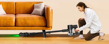 Cordless Vacuum Cleaner, 55Kpa/55min Self-Standing Powerful Stick Lightweight Vacuum Cleaner for Home Pet Hair/Hard Floor/Carpet