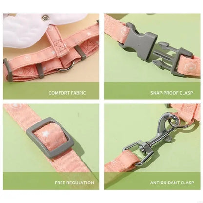 37ME Harness Escape Proof Kitten Harness for Walking Adjustable Leash