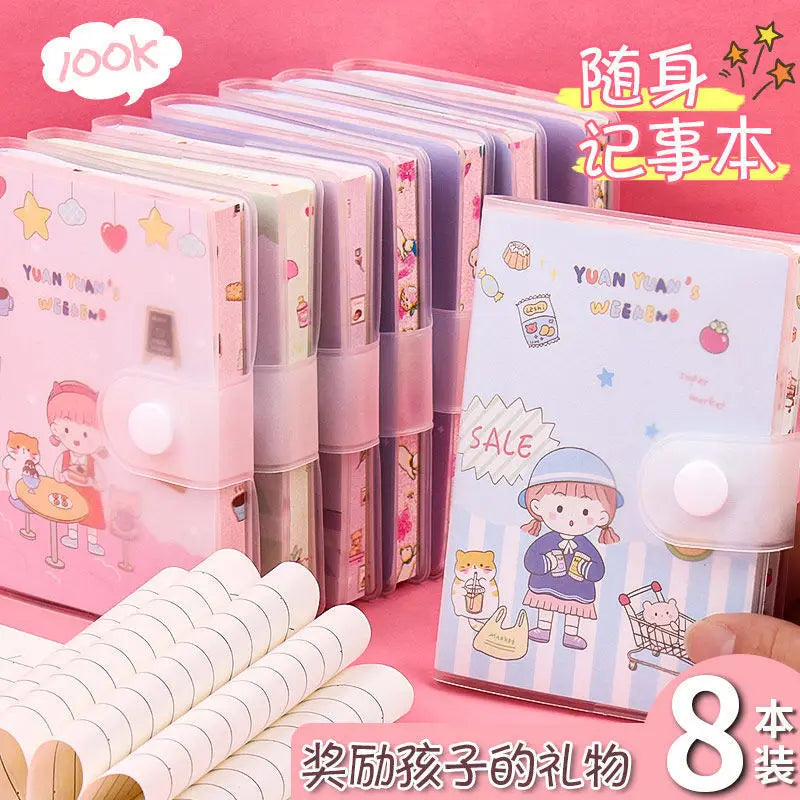 Kawaii Mini Portable Notebook Small Notepad For Daily Notes School Office Stationery Convenient To Carry Cute