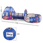 3In1 2.7M Children Ball Pool with Basket Portable Baby Pit Crawling Tunnel Balloon Playpen Tent Kid Indoor Outdoor Yard Toy Gift