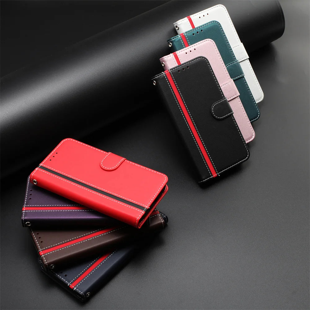 Luxury Leather Magnetic Flip Wallet Book Case For Xiaomi Redmi Note 15 14 13 Pro 4G 5G Redmi Note 15 14 13 Pro Plus Cover Fundas