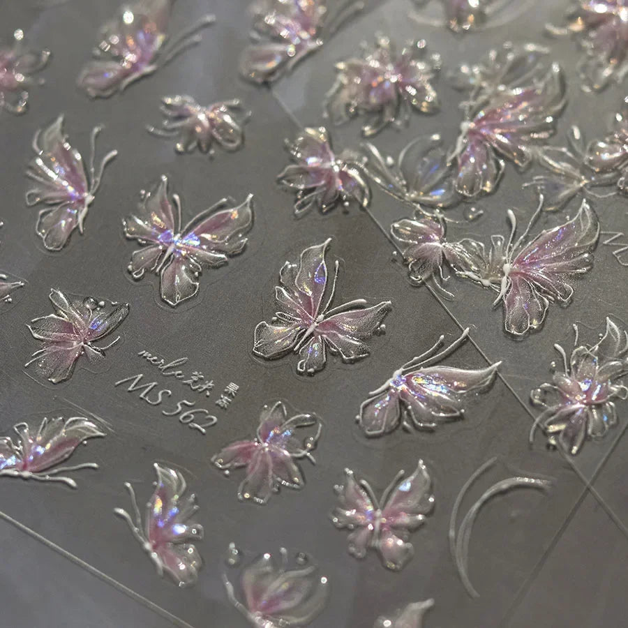 Ocean Shell Starfish Shell Conch Whale Dolphin Seahorse Coconut Tree Water Bubbles Self Adhesive Nail Art Sticker Manicure Decal