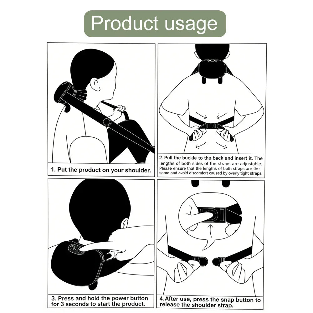 Bionic Finger Neck Shoulder Trapezius Muscle Relax Massager Neck Cervical Kneading Massage Shawl Brushless Motor Neck masajeador