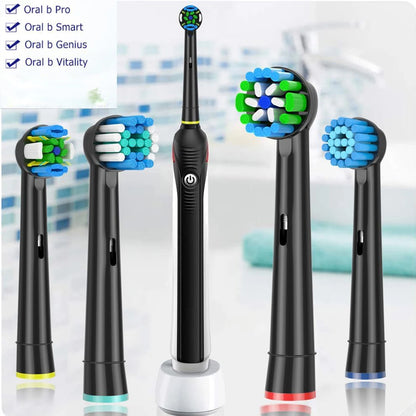 Replacement Toothbrush Heads Compatible with Oral-B ,4-12 Pcs Electric Brush Heads for Oral B Replacement Heads Pro500/1000