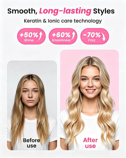 Thermal Brush Blowout Boost 1.5 inch Heated Round Brush for Blowout Look Dual Voltage Negative Ion Technology 6 Temperature Mode