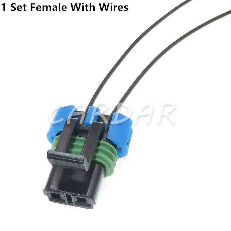1 Set 2 Pin 15300027 15300002 Weather Pack Waterproof Auto Fan Socket AC Assembly Automotive Wiring Connector