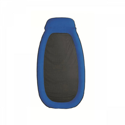 Inflatable adult floating mat 178x94cm integrated headrest breathable mesh durable PVC max load 110kg safety valve pool beach lake easy to inflate foldable summer