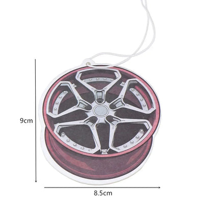 JDM Car Air Freshener Hanging Rearview Mirror Perfume Flavoring Turbo Brake Disc Shock Absorber Solid Paper Diffuser Accessories