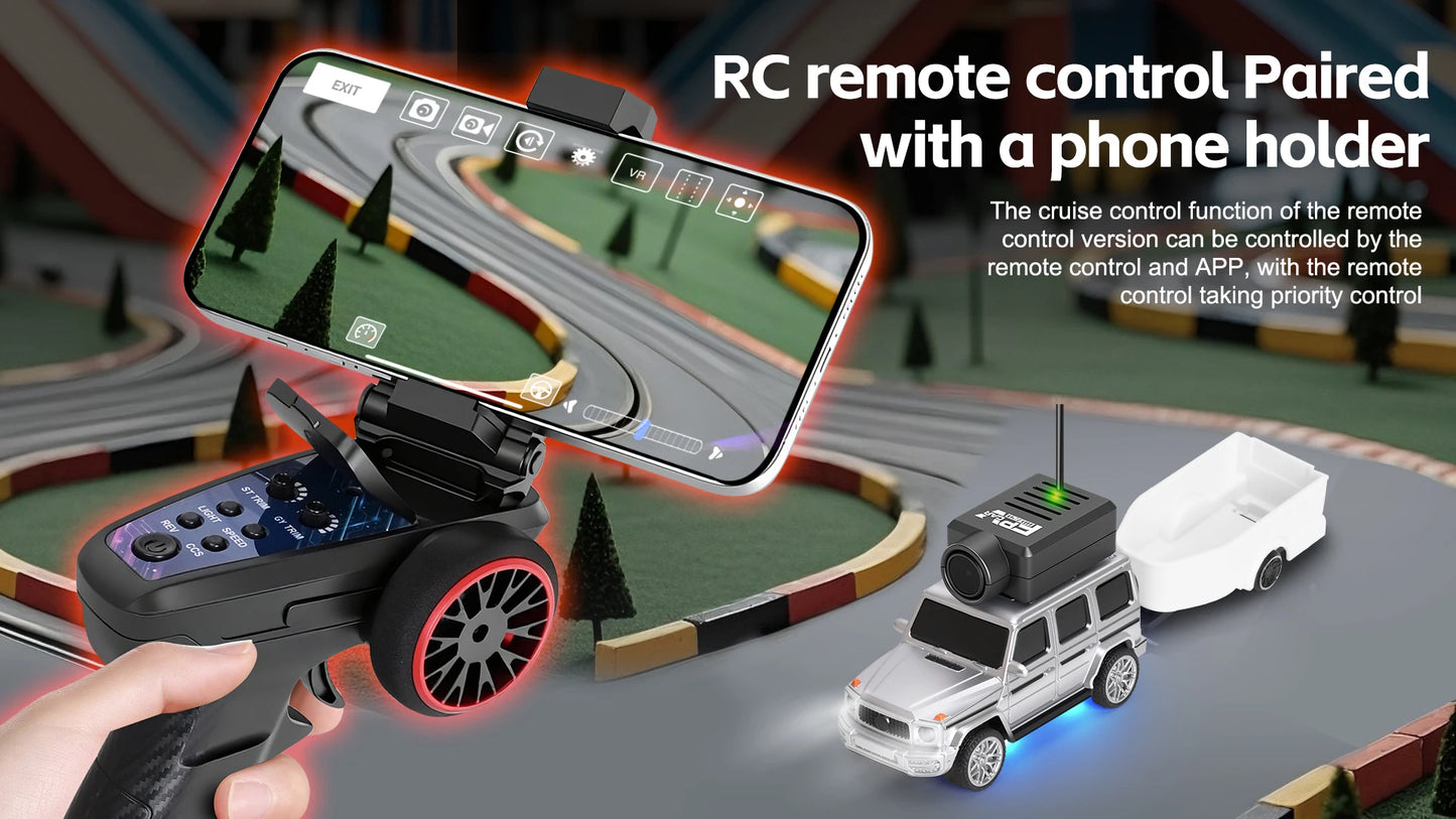 WLtoys 1/64 Mini RC Car with 720P FPV Camera Wifi APP Control 2.4G Reomte Contorl Racing Vehicle Toy for Children 6405 6406