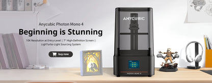 ANYCUBIC Photon Mono M7 Max 14.7L Ultra-Large Print Volume UV Resin 3D Printer Printing Size 298x168x300mm