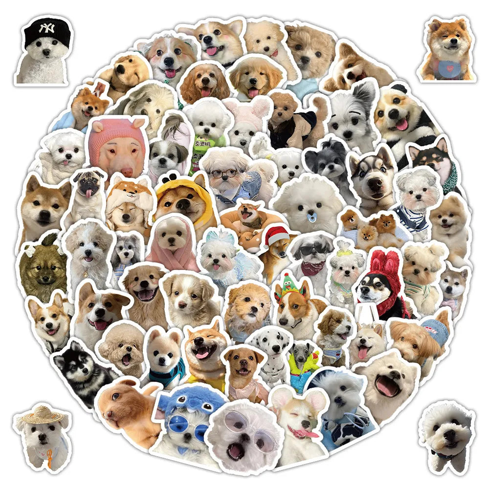 103 Pcs Cute Dog Stickers - Adorable Decals for Journals, Phone Cases, Water Bottles & DIY Crafts LanLanStickersWorld
