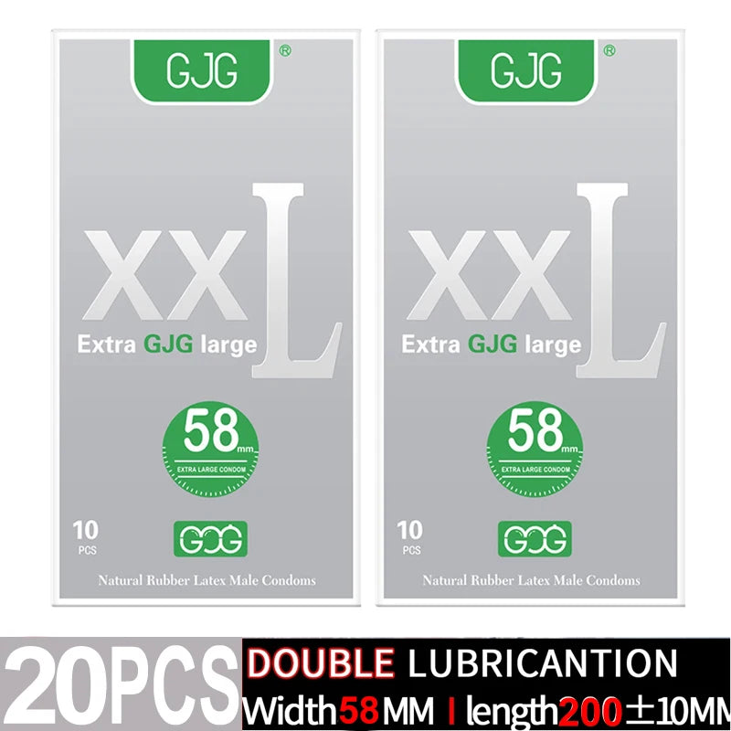 Width-56/58/60/65mm(LLarge Size Condoms  Men Latex Condom Safe Contraception Protection Adult Sex Products Intimate