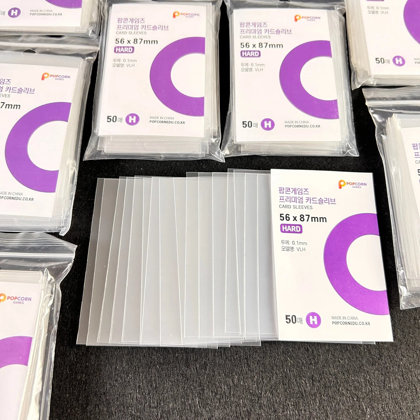 50-600Pcs Binder Photocard Transparent Kpop Idol Card Protective Sleeve Film Poker Protector Game Photos Holder Popcorn Sleeves