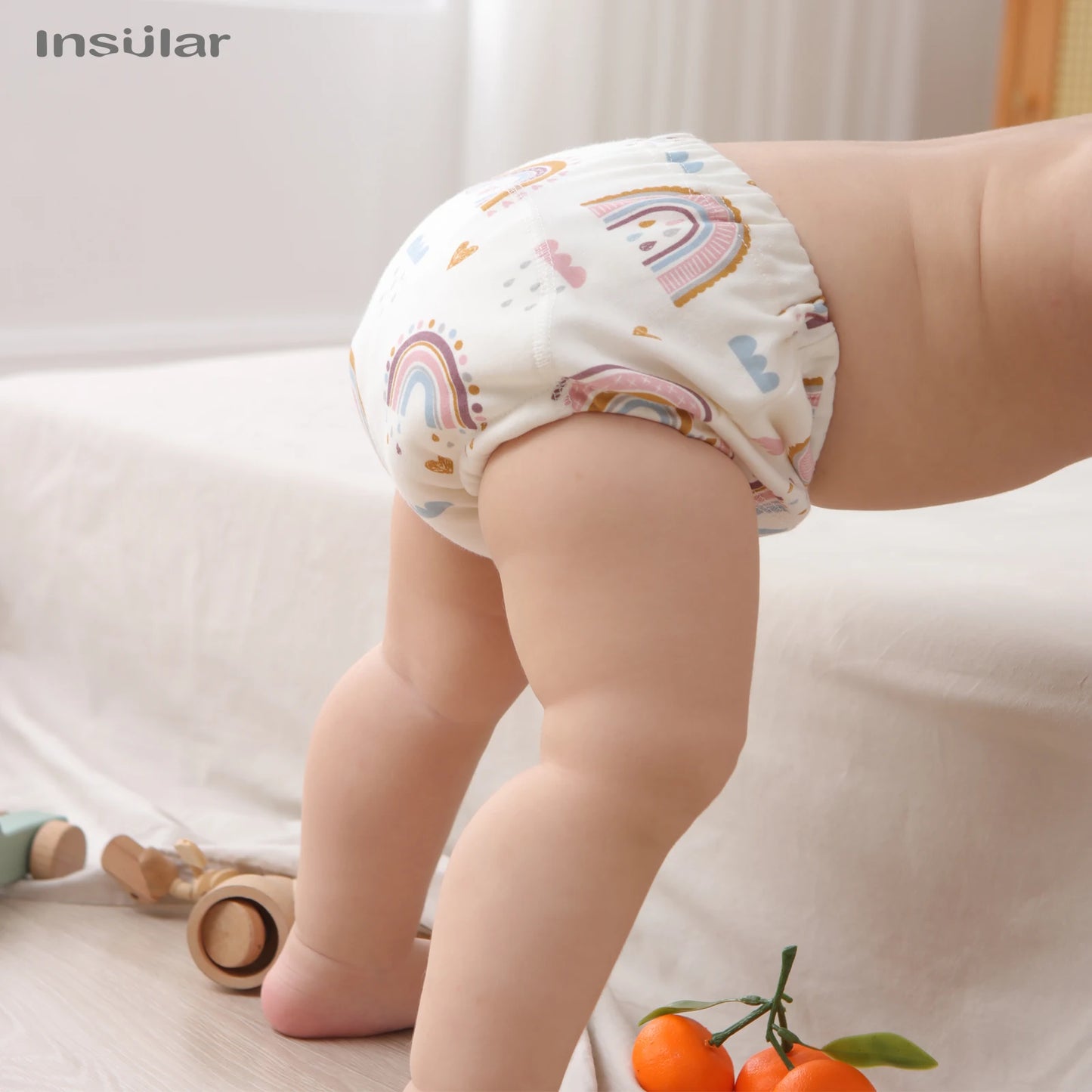 3pcs/Lot Baby Cotton Training Pants Panties 6 Layer Waterproof Cloth Diapers Reusable Toolder Nappies Diaper Baby Underwear
