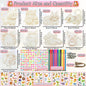 290PCS Wooden Cat Painting DIY Handcraft Kit Creative Decoration Artwork Craft Set Ideal for Drawing & Handmade Gifts