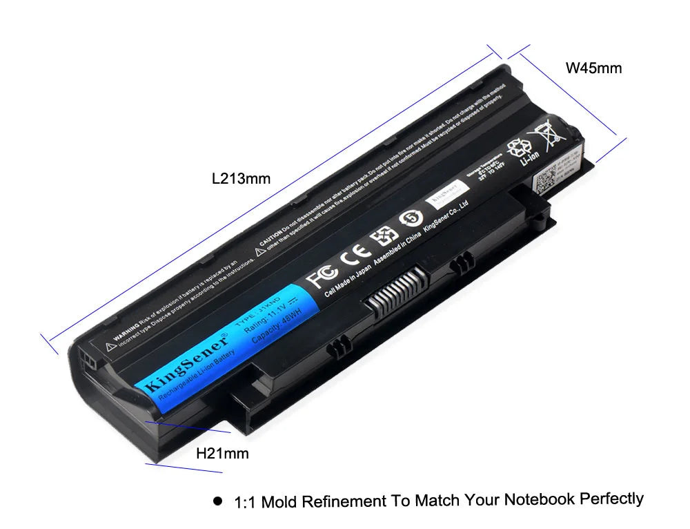 KingSener  J1KND Laptop Battery for DELL Inspiron N4010 N3010 N3110 N4050 N4110 N5010 N5010D N5110 N7010 N7110