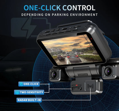 XUOIB I9pro-WB 4CH 360° Dash Cam 4'' Touch Screen 4K/2K Front for Car DVR Camera 24H Parking Mode GPS WiFi Recorder Night Vision