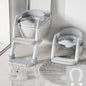 Kids Toilet Step Stool Potty Training Seat with Ladder Boys Girls Baby Toilet Seat Adjustable Step-on Stool for Adult Toilet