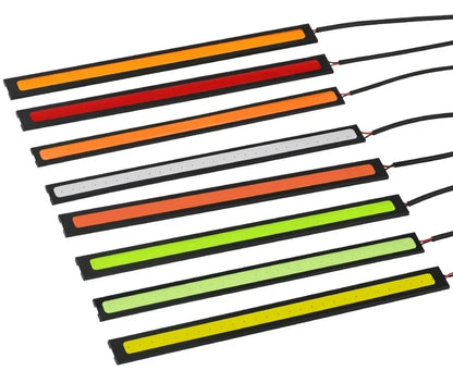 LED COB daytime running lights 17cm waterproof car lighting car interior design 12V 6500K high brightness strip lights