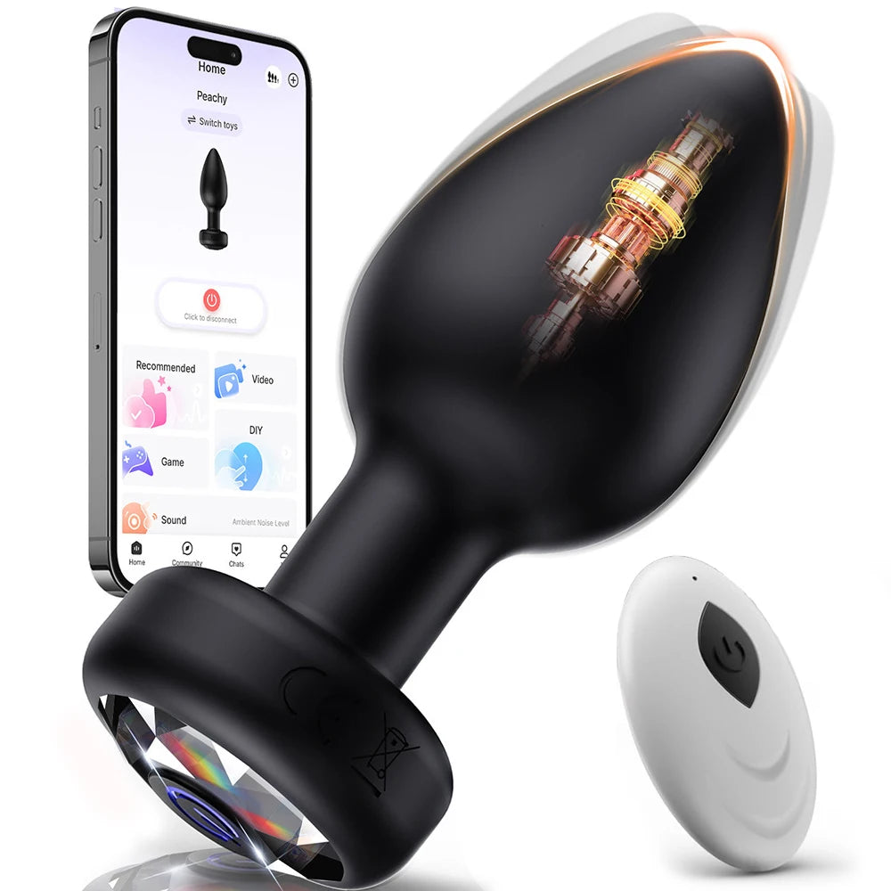 Anal Plug Vibrator for Men Women Butt Plug Men Prostate Massager Female Buttplug Remote Control Adult Sex Toys for Women Men Gay