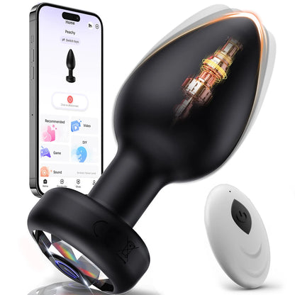 Anal Plug Vibrator for Men Women Butt Plug Men Prostate Massager Female Buttplug Remote Control Adult Sex Toys for Women Men Gay