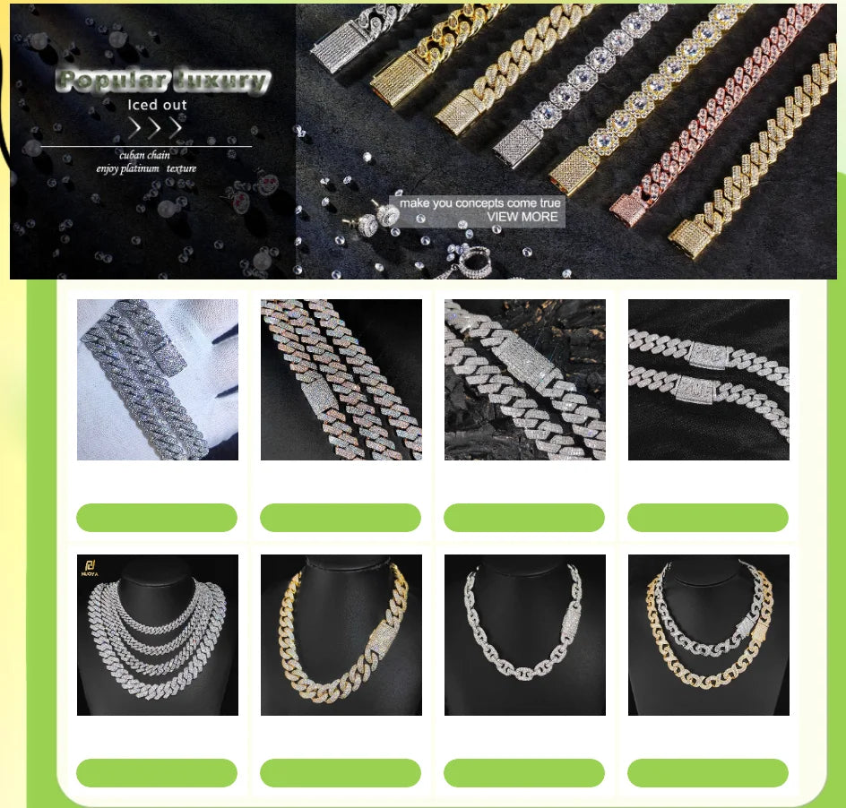 ESKEEM 2/3/4/6Row Full Diamond Bubble Cuban Bracelet 10/13/18/20/22MM CZ Stone Iced Out Hip Hop Jewelry Cuban Bracelet Women Men