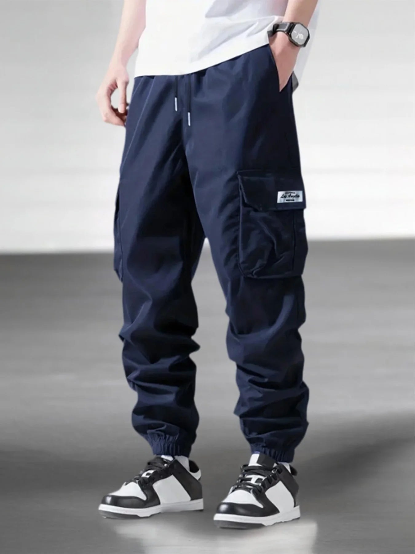 Men's Spring Autumn Street Work Pants Multi Pocket Casual Training Pants Jogging and Hiking Casual Trousers Men's Cargo Pants