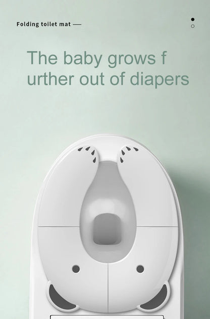 Children's Portable Folding Travel Toilet Seat With Non-Slip Silicone Pad Potty Training Seat for Toddlers, Boys and Girls