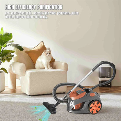 3300W Multicyclonic Vacuum Cleaner 3L Bagless Canister Vacuum Cleaner Cleaning Machine for Hard Floors Carpets Pet Hair