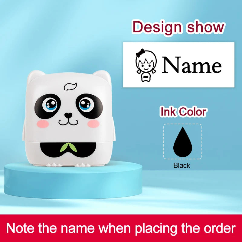 Kids Personalized Stamp - Custom Embossed Seal for School Projects, Travel-Friendly Gift Set with Storage Case & Unique Designs