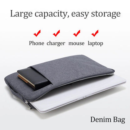 Laptop Bag for Macbook Air M2 Case 13 13.3 14 15 16 Inner Bladder For Macbook Pro Air M1 Lenovo Dell HP Huawei Xiaomi Denim Bag