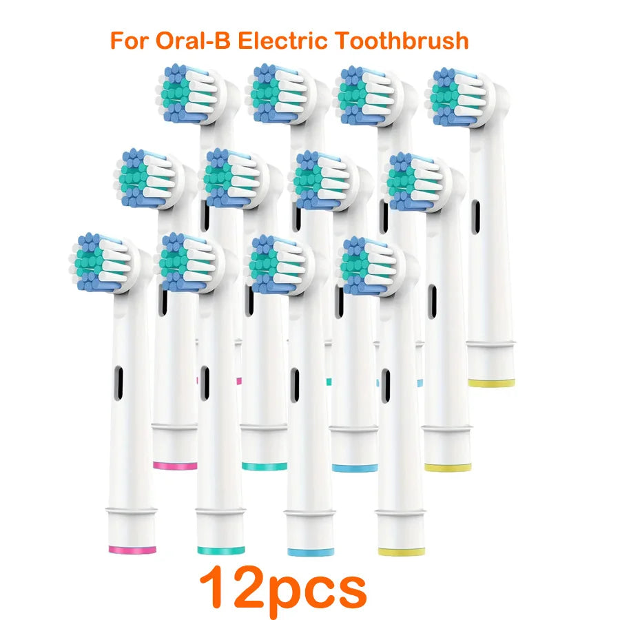 For Oral-B Dupont Bristle Electric Toothbrush Heads Whiten Teeth Daily Clean Soft Care Teeth Function D100 D25 D30 4/8/16pcs