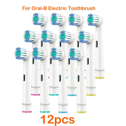 For Oral-B Dupont Bristle Electric Toothbrush Heads Whiten Teeth Daily Clean Soft Care Teeth Function D100 D25 D30 4/8/16pcs