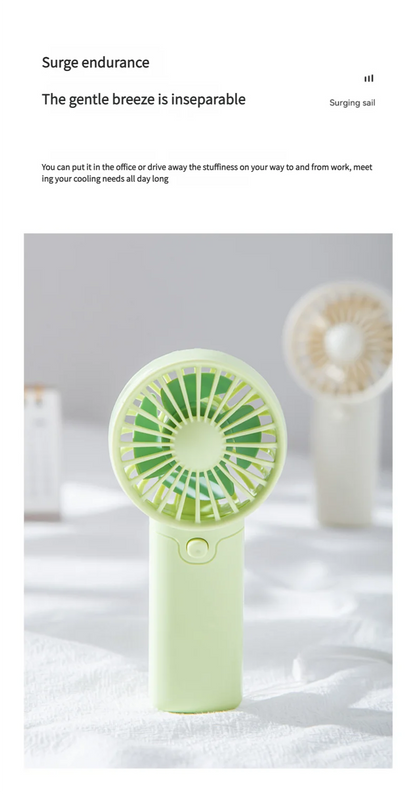 MEET SUN Portable Fan, Creative Compact Pocket Handheld Fan, Lightweight Mini Fan (AAA Batteries Not Included)