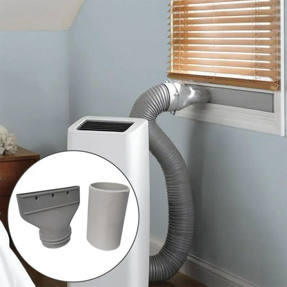 1/2PCS 1.5M Flat Mouth Joint Exhaust Duct Portable Mobile Air Conditioner Window Duct Pipe Connector Exhaust Systems Accessories