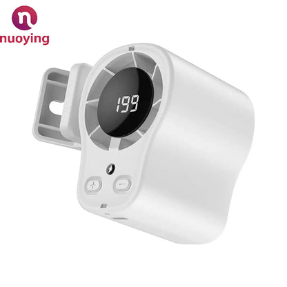 360 Rotatable Semiconductor Cooling Fan USB Rechargeable Clip Fan Quiet Design with LED Screen for Car & Camping