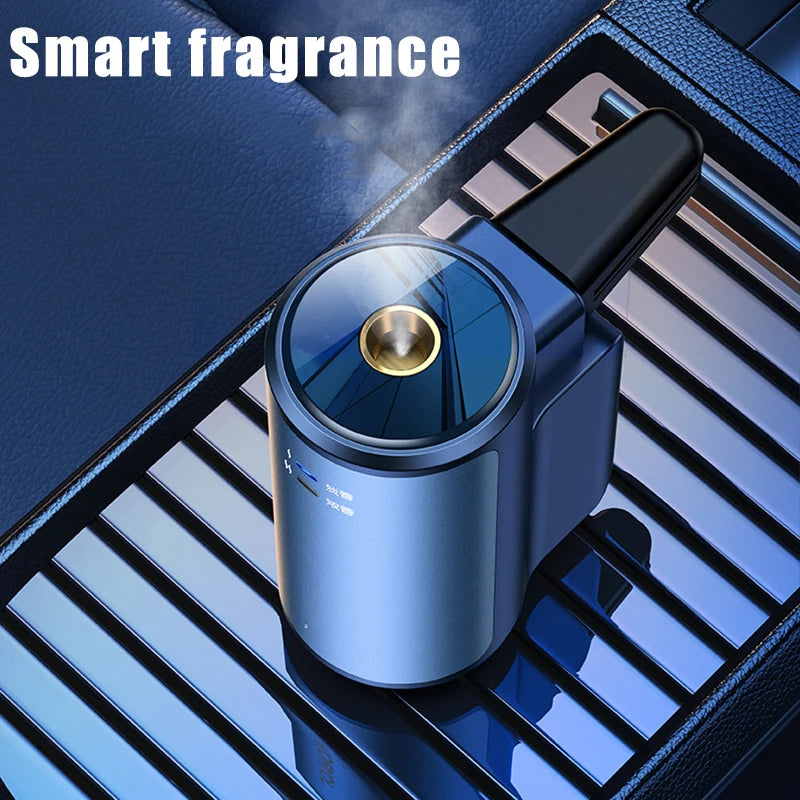 Electric Auto Air Diffuser Aroma Car Air Vent Humidifier Mist Wood Grain Oil Aromatherapy Car Air Freshener Perfume Fragrance