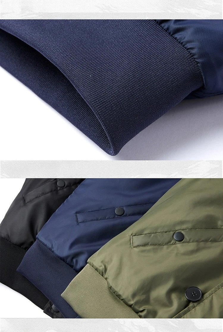Pilot Men's jackets Thicken Winter Jacket Padding Man Down Jacket Coat Parkas Outdoor Fur Hooded Cotton Padded Jacket HXY0257