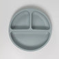 Suction Plates For Babies, Silicone With Lid Divided Design Dinner Plate