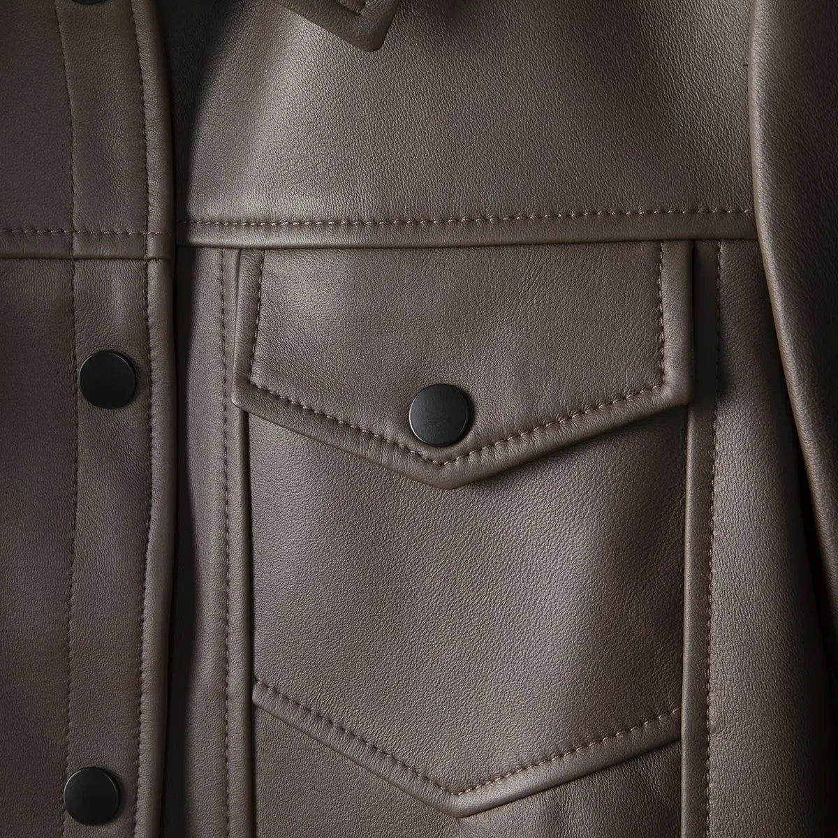 Leather coat Women 2024 autumn new Korean version of the trend washed leather motorcycle jacket slimming leather jacket