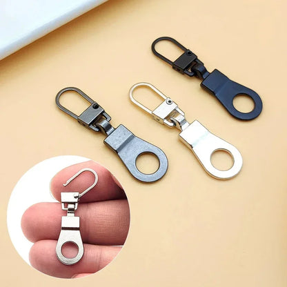 10Pcs Metal Zipper Head Replacement Detachable Zipper Puller Tab Repair Kit for Luggage Suitcase Purses Bags Accessories