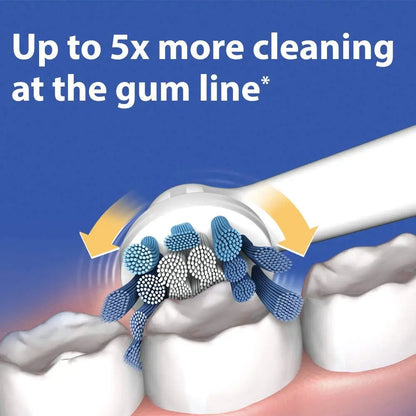 4PCS FlossAction Replacement Brush Heads For Oral B Sensitive Clean Pro Health D16 D12 8860 8875 8900 8950 Electric Toothbrush