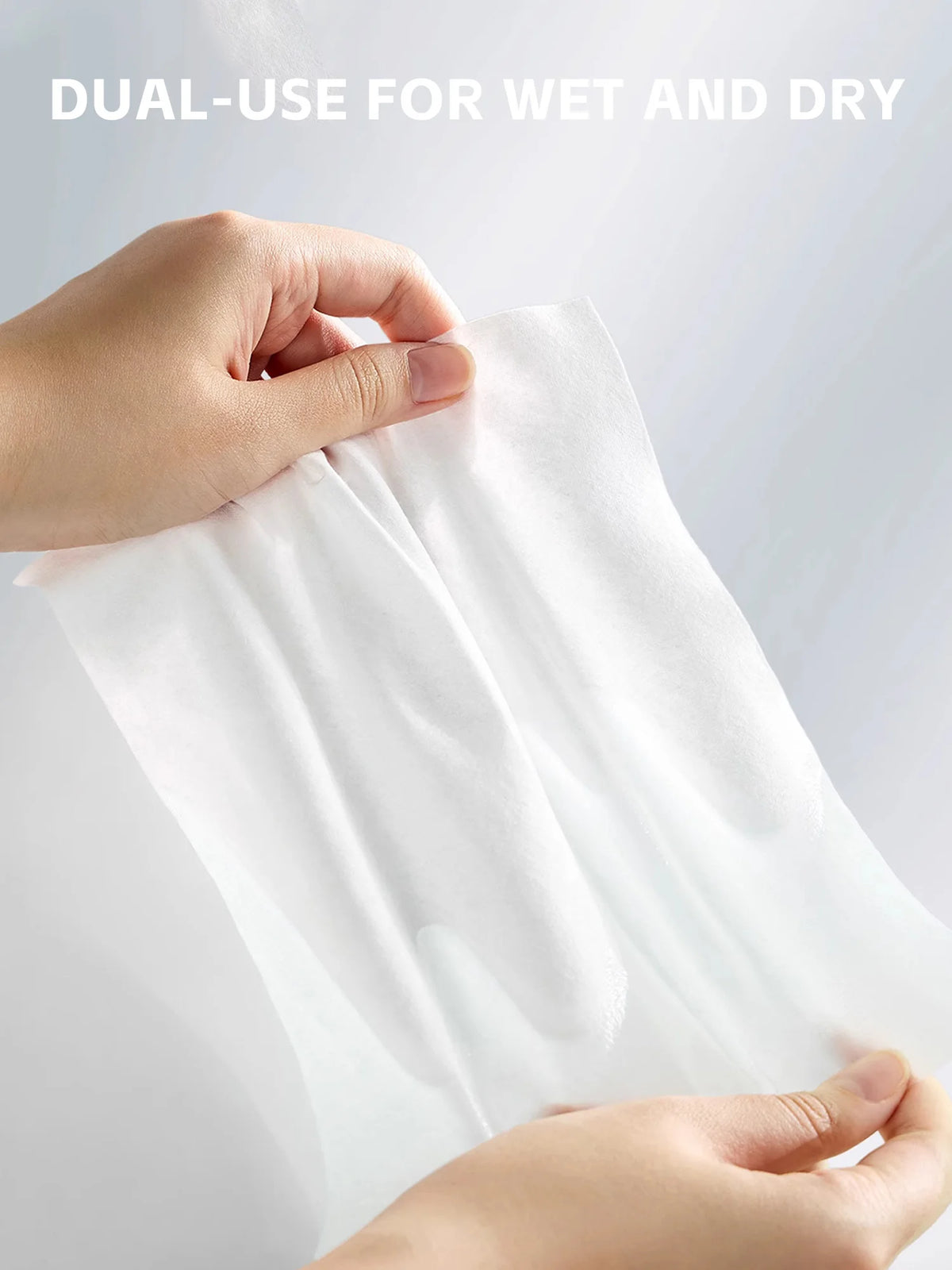 Newborn Baby Cotton Dry Wipes Unscented Hypoallergenic 3-In-1 Clean Care Protect Thick Sensitive Skin Facial Towels for Infants