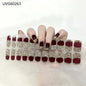 20/22Tips UV Semi cured Gel Nail Stickers Waterproof Long Lasting Full Gel Nail Wraps Press On Nail Decal DIY Manicure