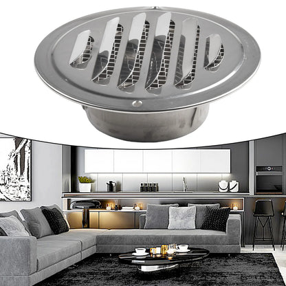70-300mm Round Stainless Steel Vent Grille Exterior Wall Duct Ventilation Tool Hood Exterior Wall Duct Ventilation Tools
