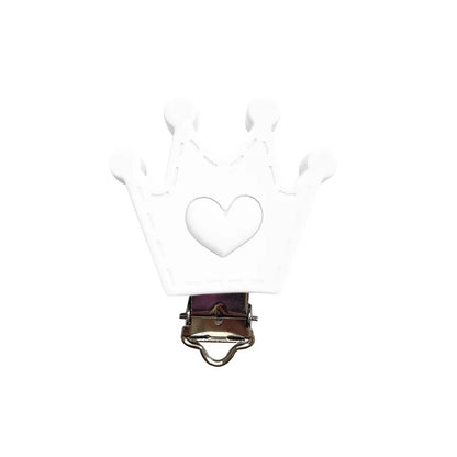 10pcs Silicone Heart Pacifier Clips DIY Baby Teething Teether Necklace Bead Tool Nurs Gift Nipple Chain Accessories