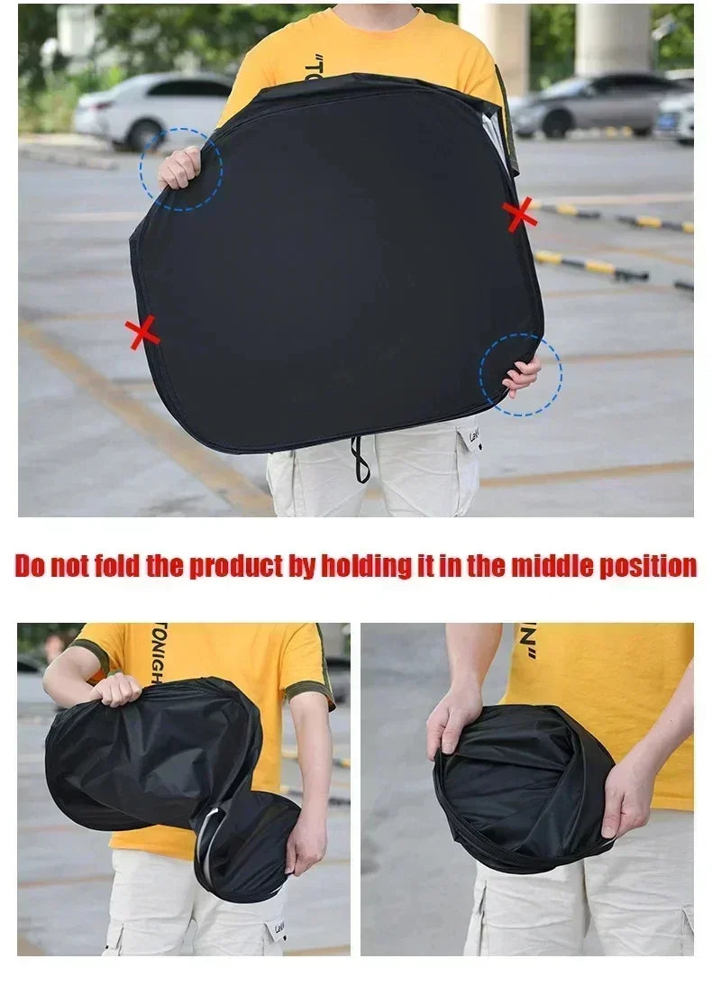 Car Windshield Sun Shade Cover Foldable Visor Protector Interior Anti UV Sun Windscreen Folding Parasol Car Accessories