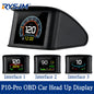Updated P10-PRO OBD2 HUD With Russia Korean Language Smart Digital Meter On Board Computer Digital Speedometer Overspeed Alarm